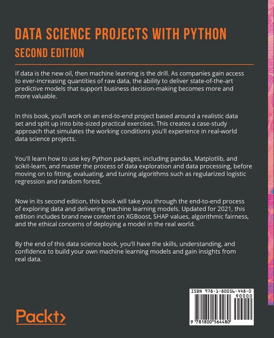 Rückseite: 9781800564480 | Data Science Projects with Python - Second Edition | Klosterman | Buch
