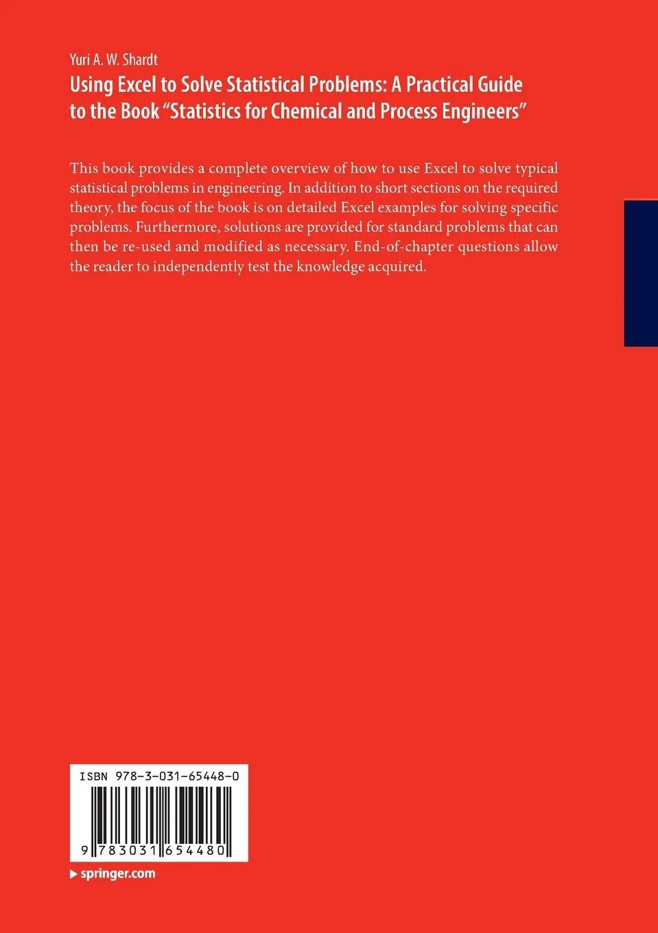 Rückseite: 9783031654480 | Using Excel to Solve Statistical Problems: A Practical Guide to the...