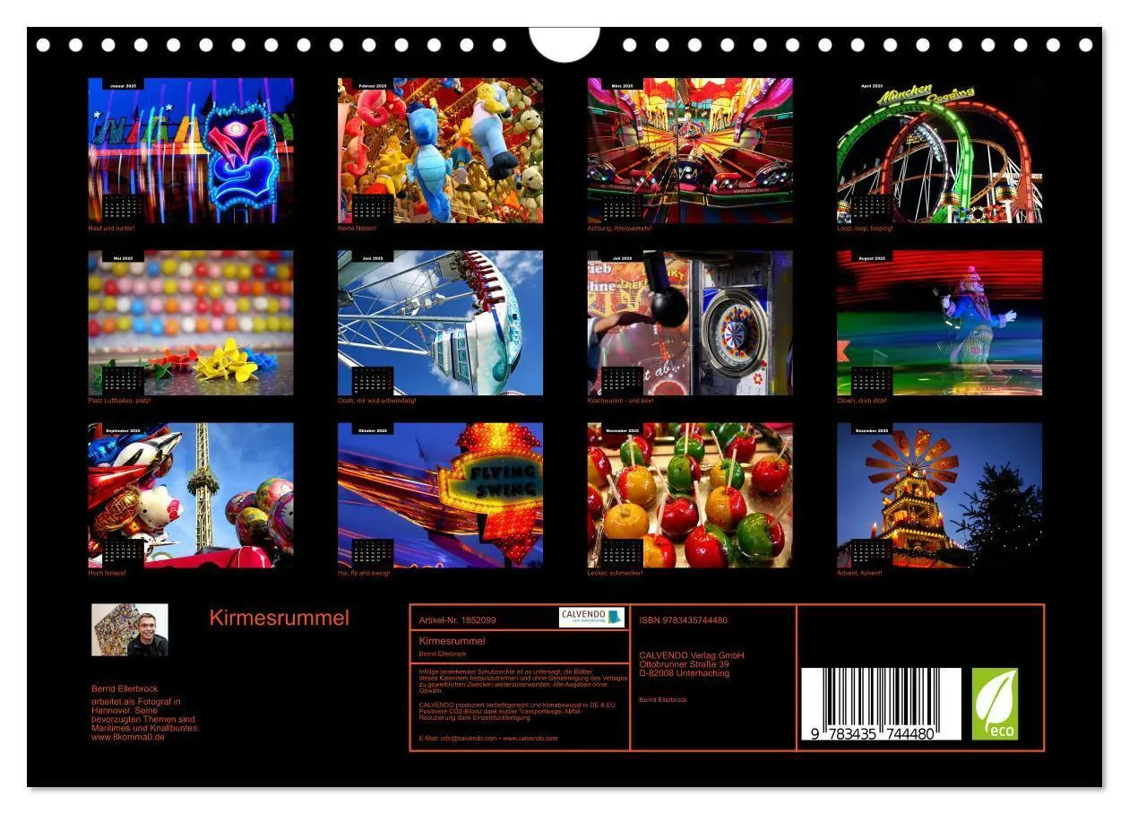 Bild: 9783435744480 | Kirmesrummel (Wandkalender 2025 DIN A4 quer), CALVENDO Monatskalender