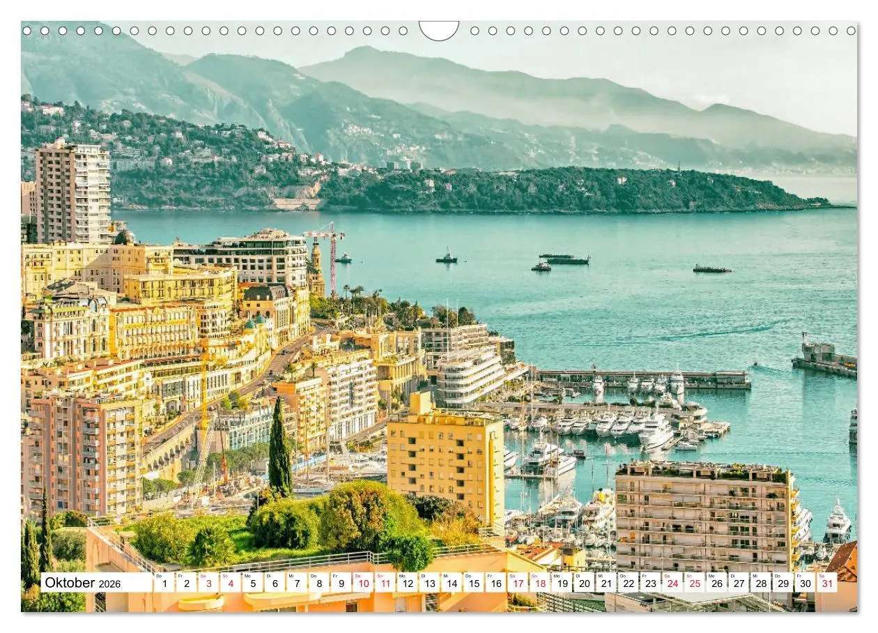 Bild: 9783457694480 | Monaco - Reiseziel am Mittelmeer (Wandkalender 2026 DIN A3 quer),...