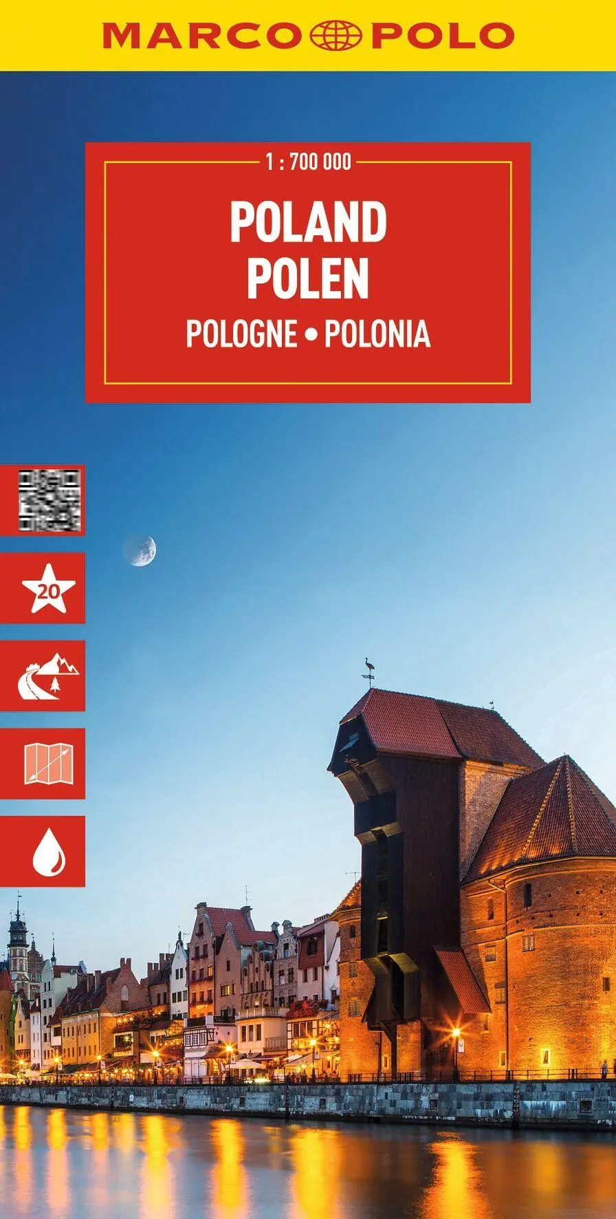Cover: 9783575024480 | MARCO POLO Reisekarte Polen 1:700.000 | (Land-)Karte | Deutsch | 2026
