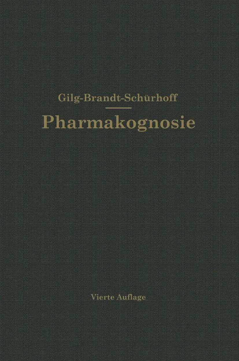 Lehrbuch der Pharmakognosie