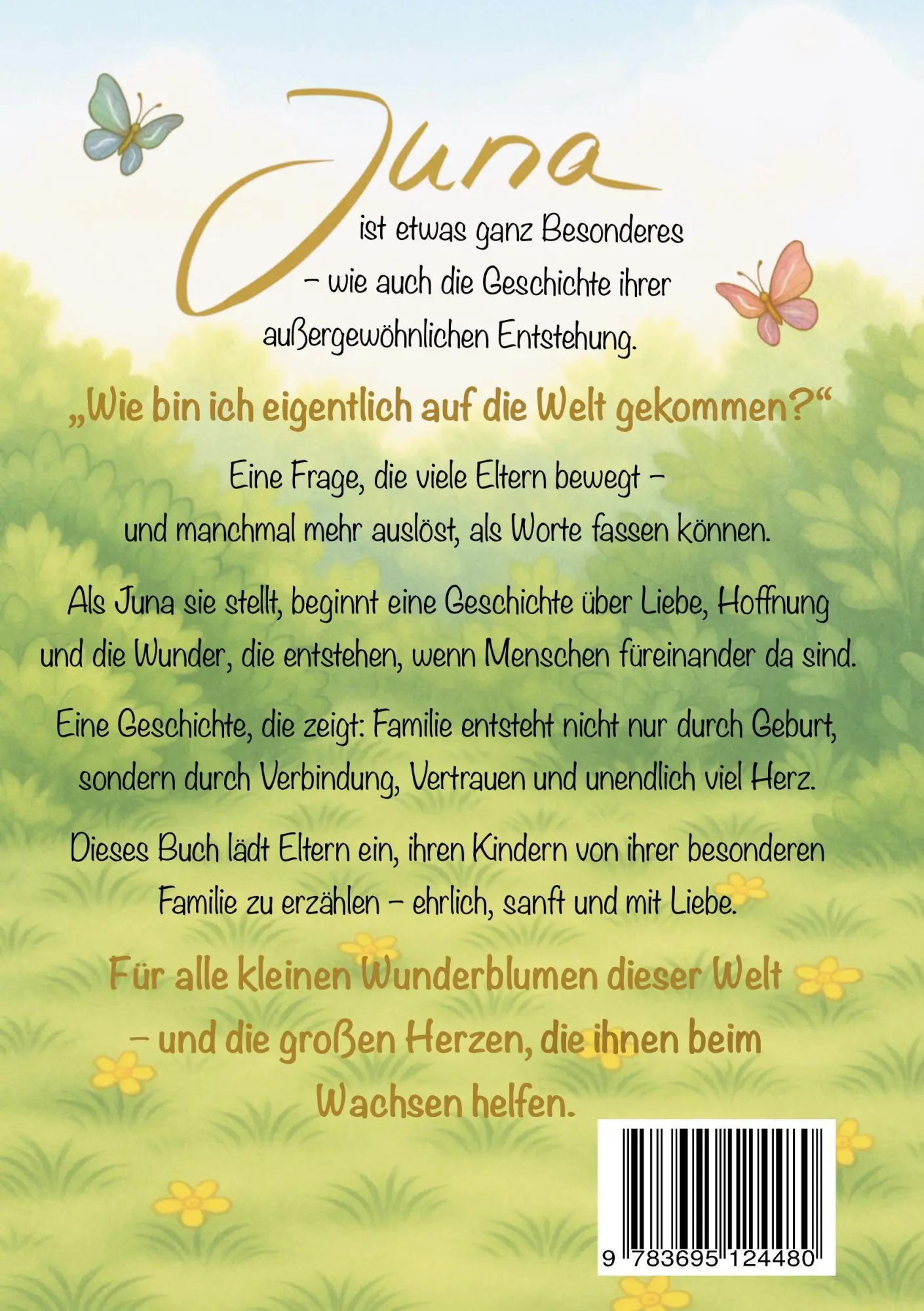 Rückseite: 9783695124480 | Juna und die Wunderblume | Jana Liebenau | Buch | 38 S. | Deutsch