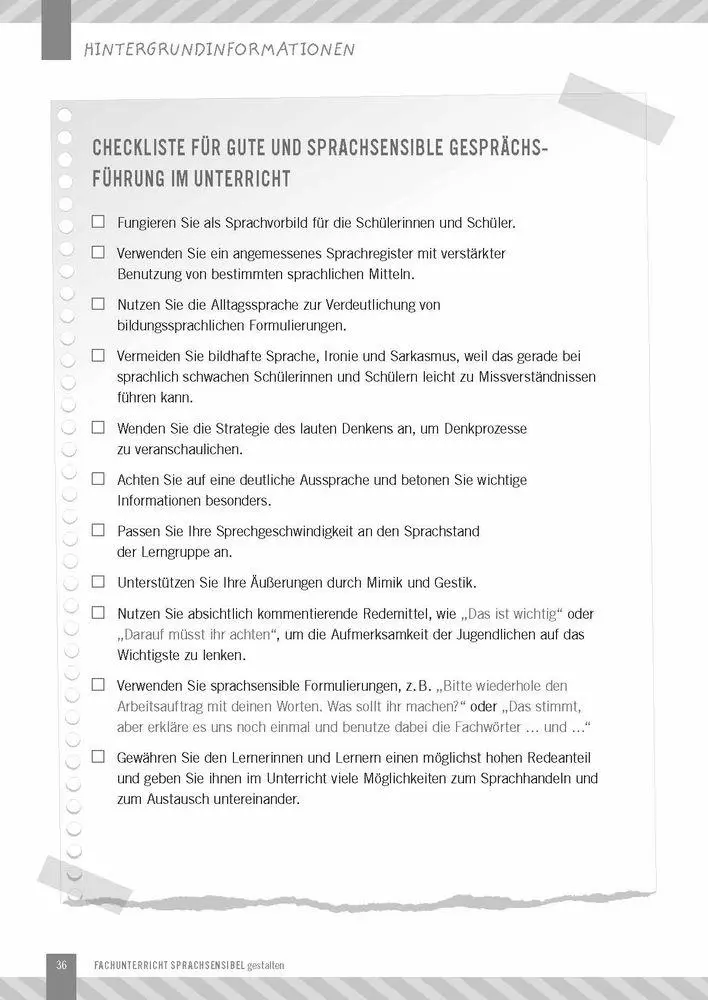 Bild: 9783834644480 | Fachunterricht sprachsensibel gestalten | Alexandra Piel | Taschenbuch