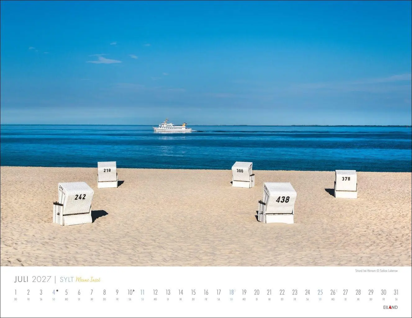 Bild: 9783964024480 | Sylt - Meine Insel Kalender 2027 | Eiland | Kalender | Spiralbindung