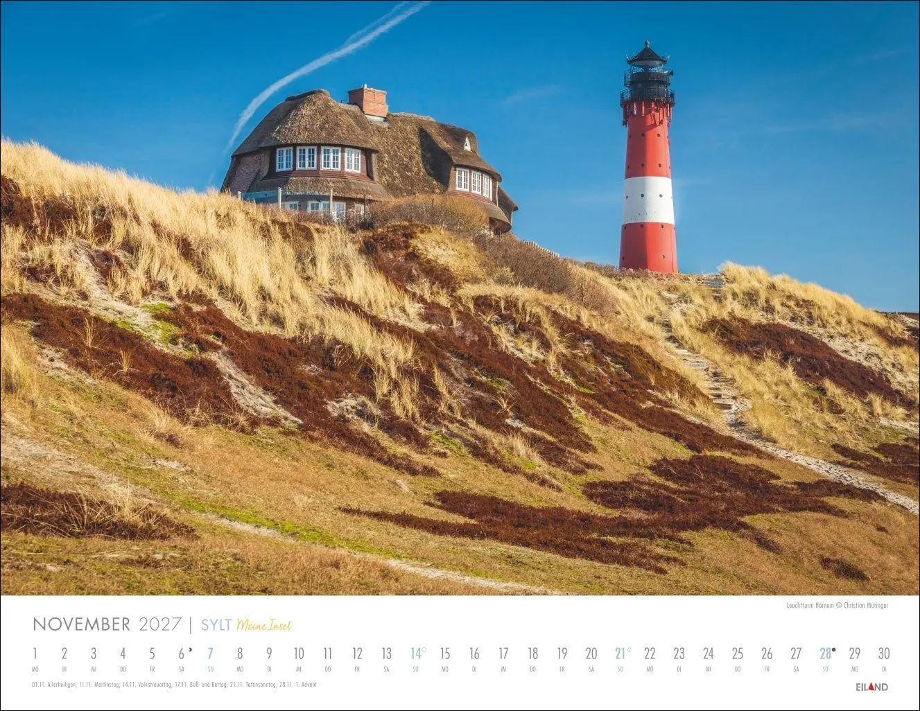 Bild: 9783964024480 | Sylt - Meine Insel Kalender 2027 | Eiland | Kalender | Spiralbindung
