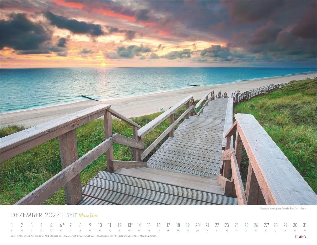 Bild: 9783964024480 | Sylt - Meine Insel Kalender 2027 | Eiland | Kalender | Spiralbindung