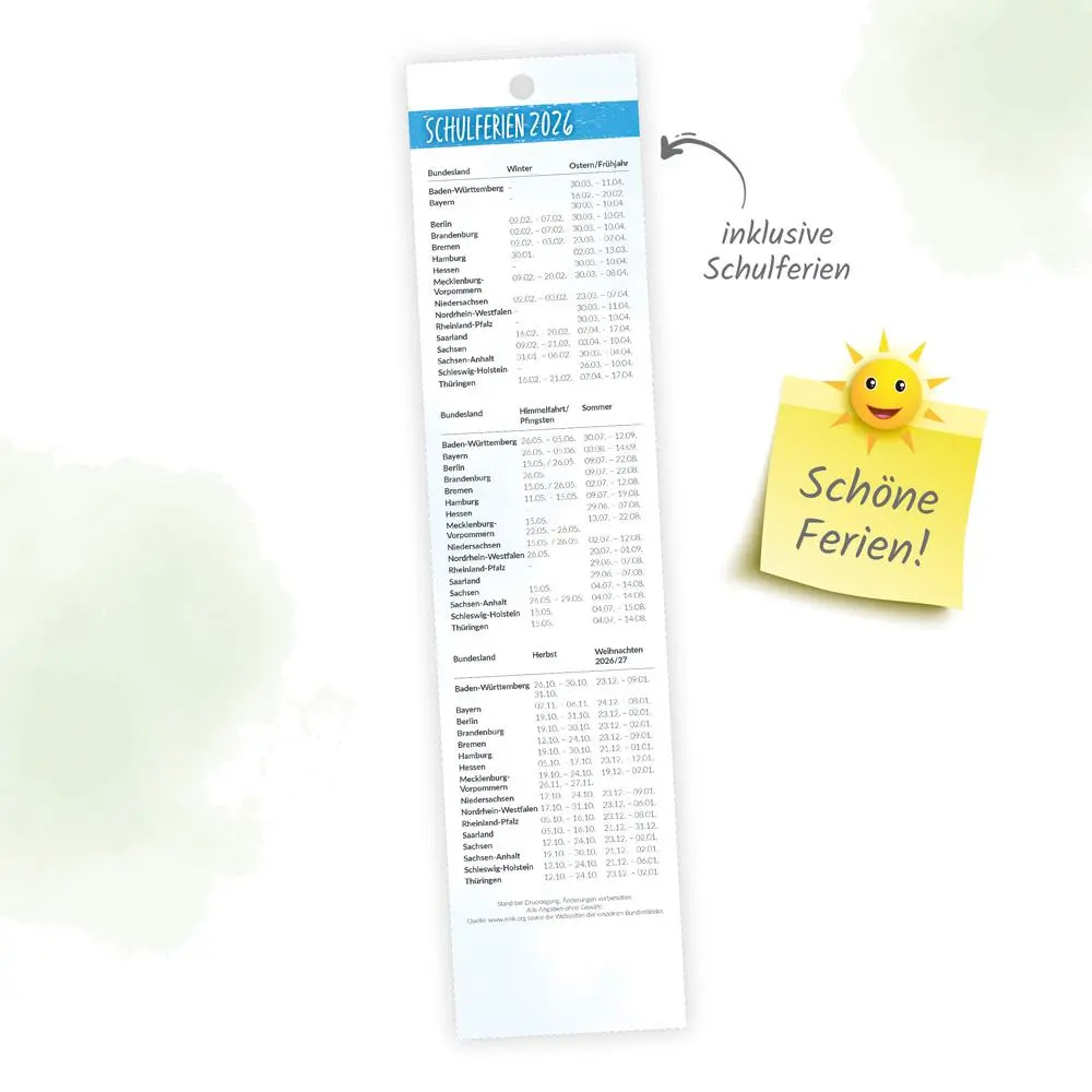 Bild: 9783988024480 | Trötsch Streifenkalender Mini Küstenliebe 2026 | KG | Kalender | XXIV