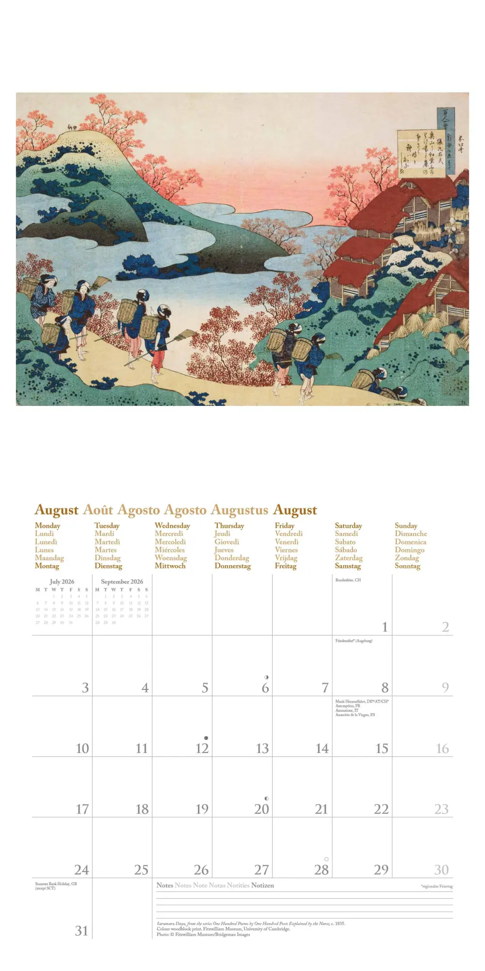 Bild: 4069095004580 | Hokusai 2026 - Wand-Kalender - Broschüren-Kalender - 30x30 - 30x60...