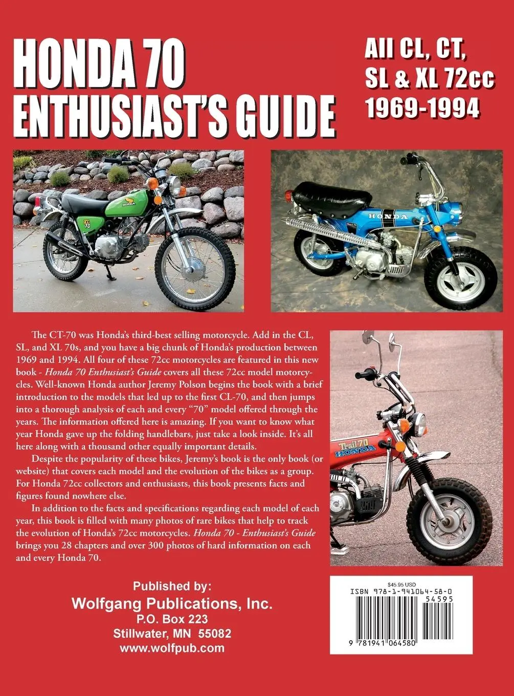 Rückseite: 9781941064580 | Honda 70 Enthusiast's Guide | Jeremy Polson | Buch | Englisch | 2020