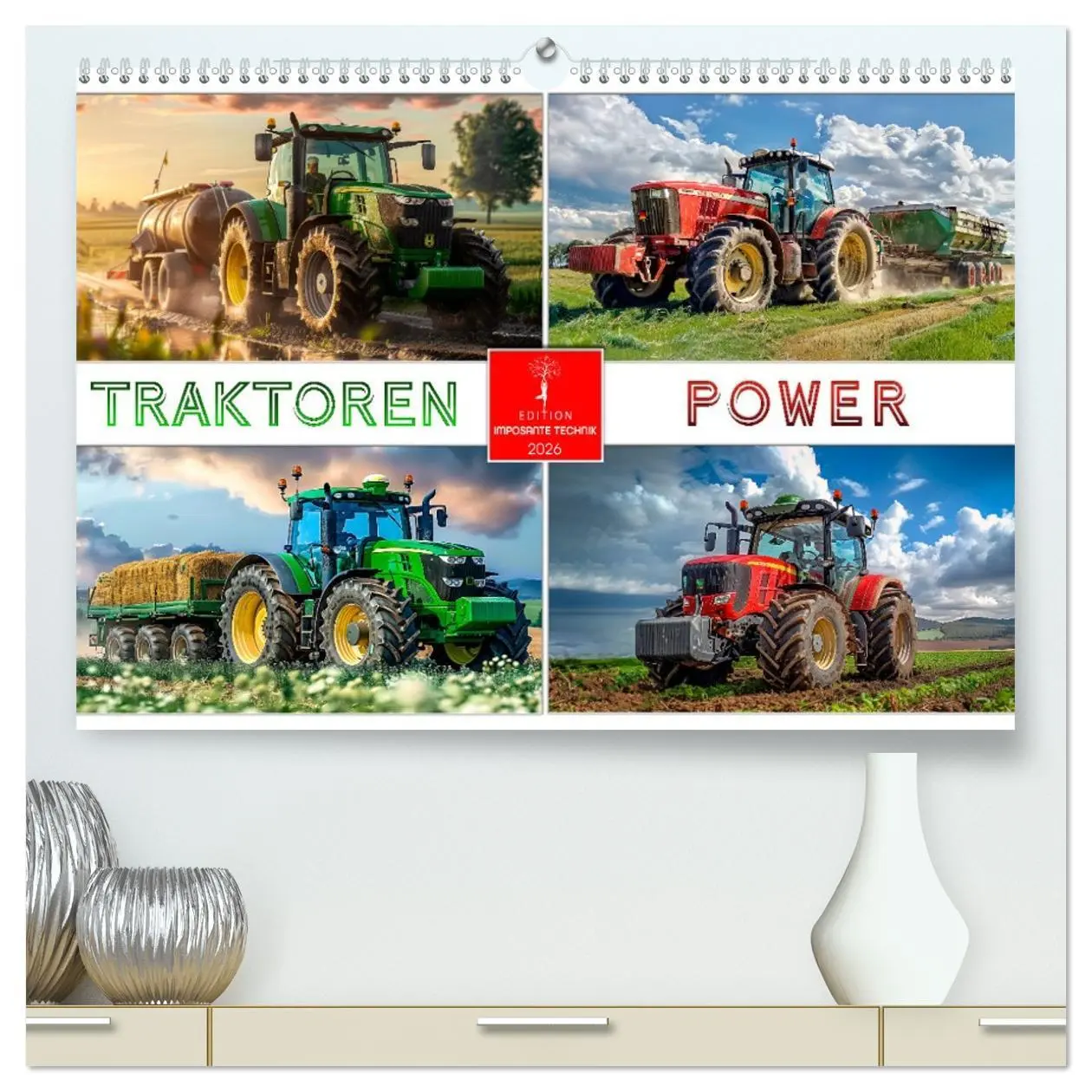 Cover: 9783457374580 | Traktoren Power (hochwertiger Premium Wandkalender 2026 DIN A2...