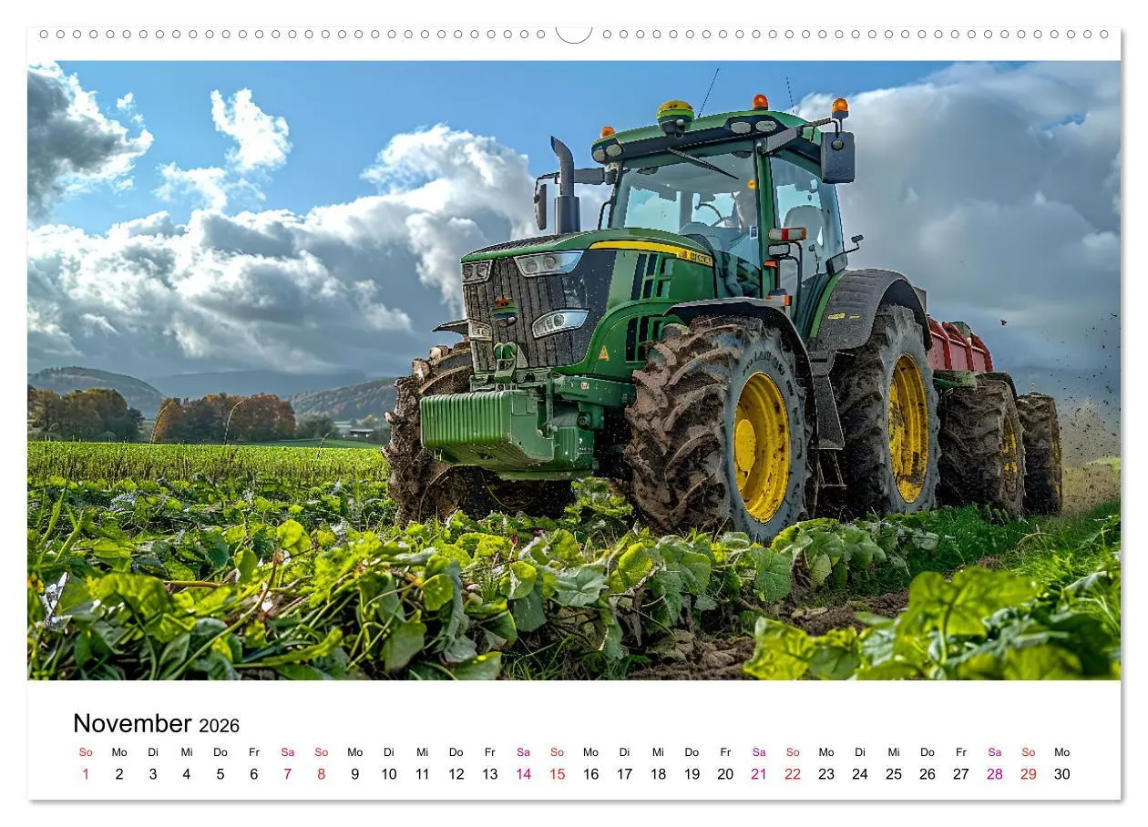 Bild: 9783457374580 | Traktoren Power (hochwertiger Premium Wandkalender 2026 DIN A2...
