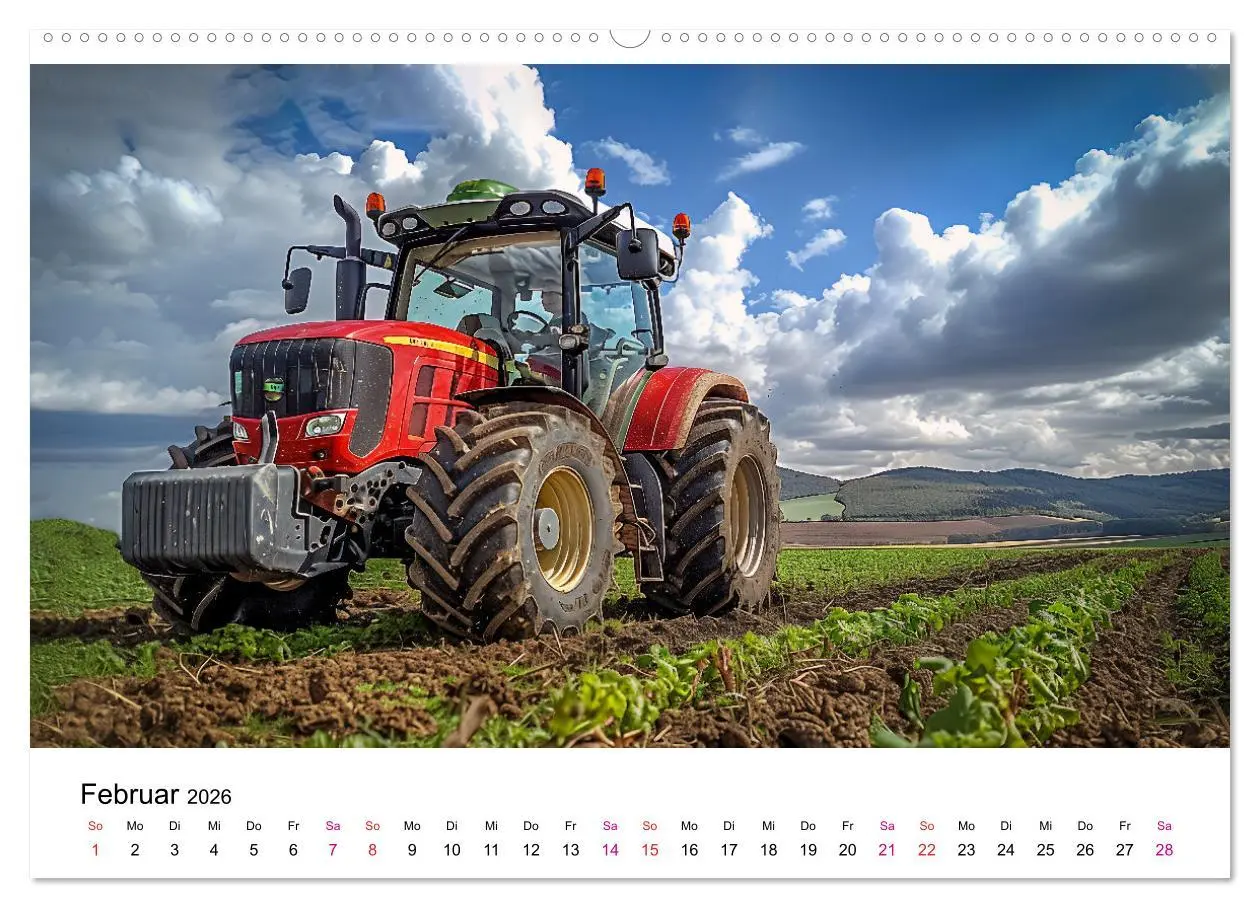 Bild: 9783457374580 | Traktoren Power (hochwertiger Premium Wandkalender 2026 DIN A2...