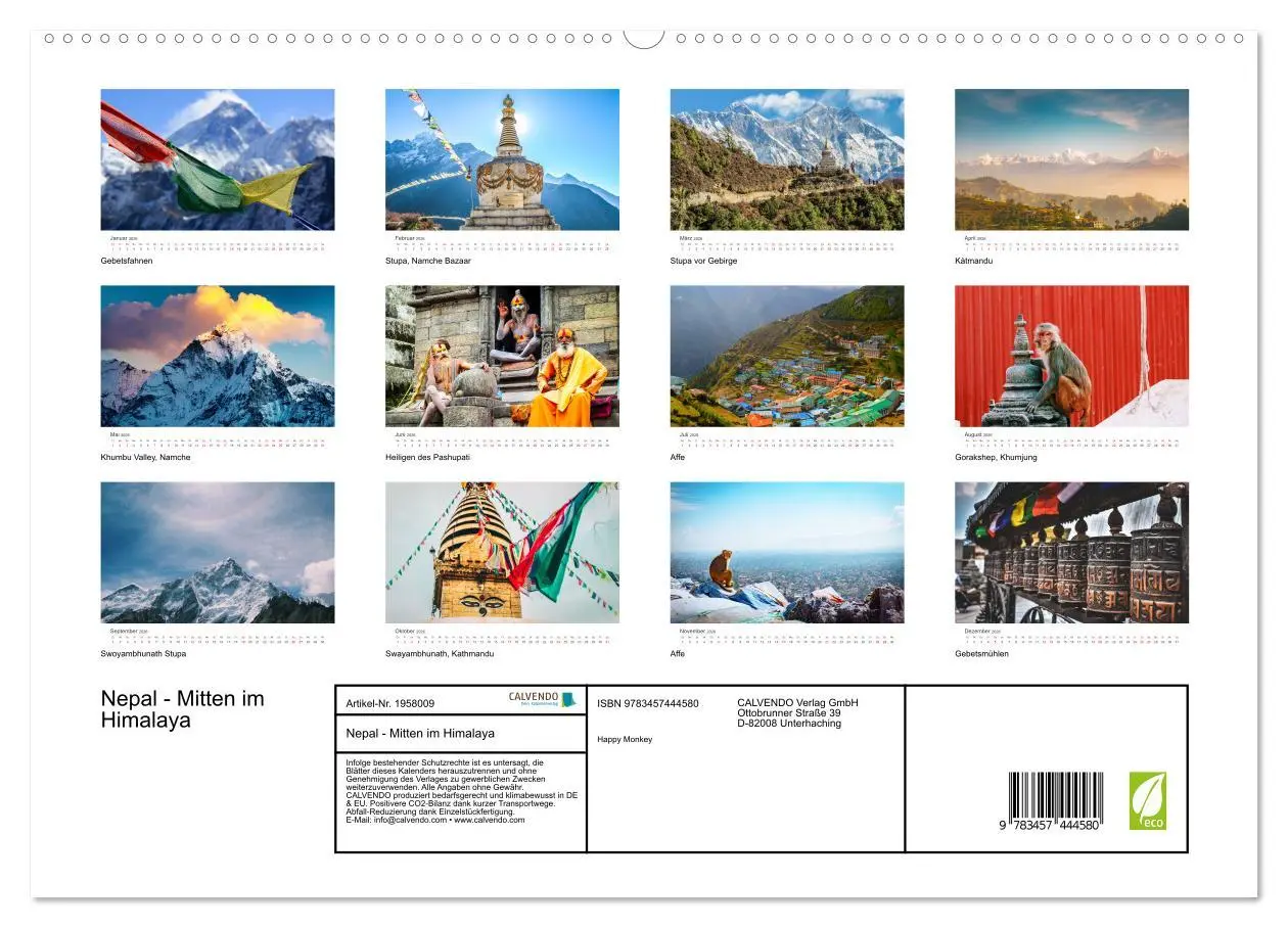 Bild: 9783457444580 | Nepal - Mitten im Himalaya (hochwertiger Premium Wandkalender 2026...