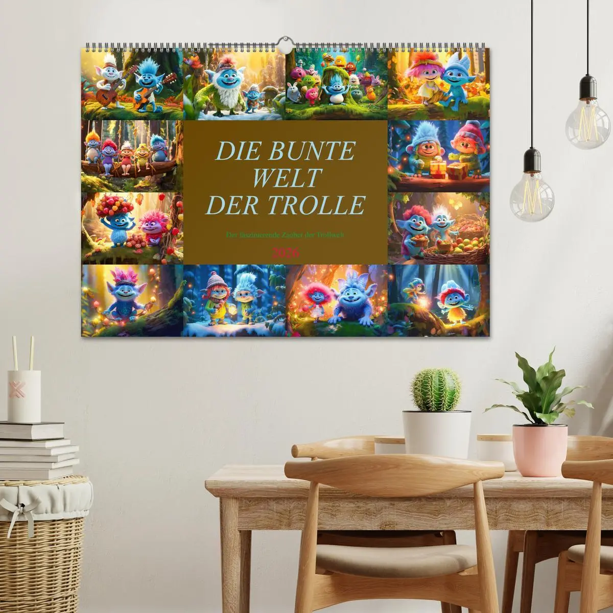 Bild: 9783457514580 | Die bunte Welt der Trolle (Wandkalender 2026 DIN A2 quer), CALVENDO...