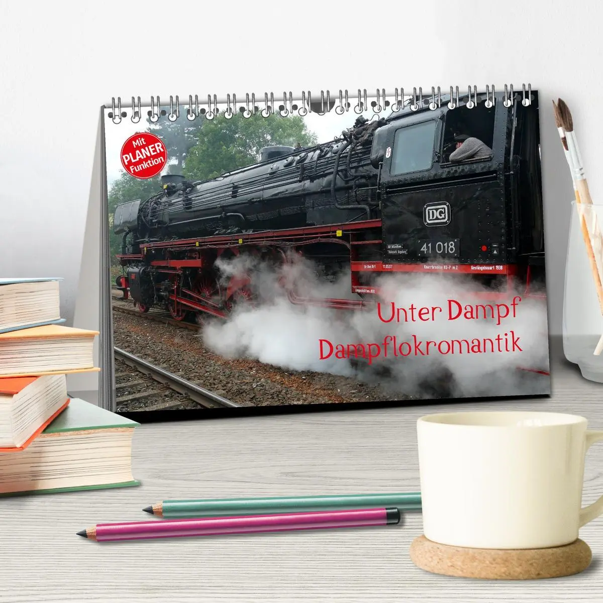 Bild: 9783457994580 | Unter Dampf - Dampflokromantik (Tischkalender 2026 DIN A5 quer),...