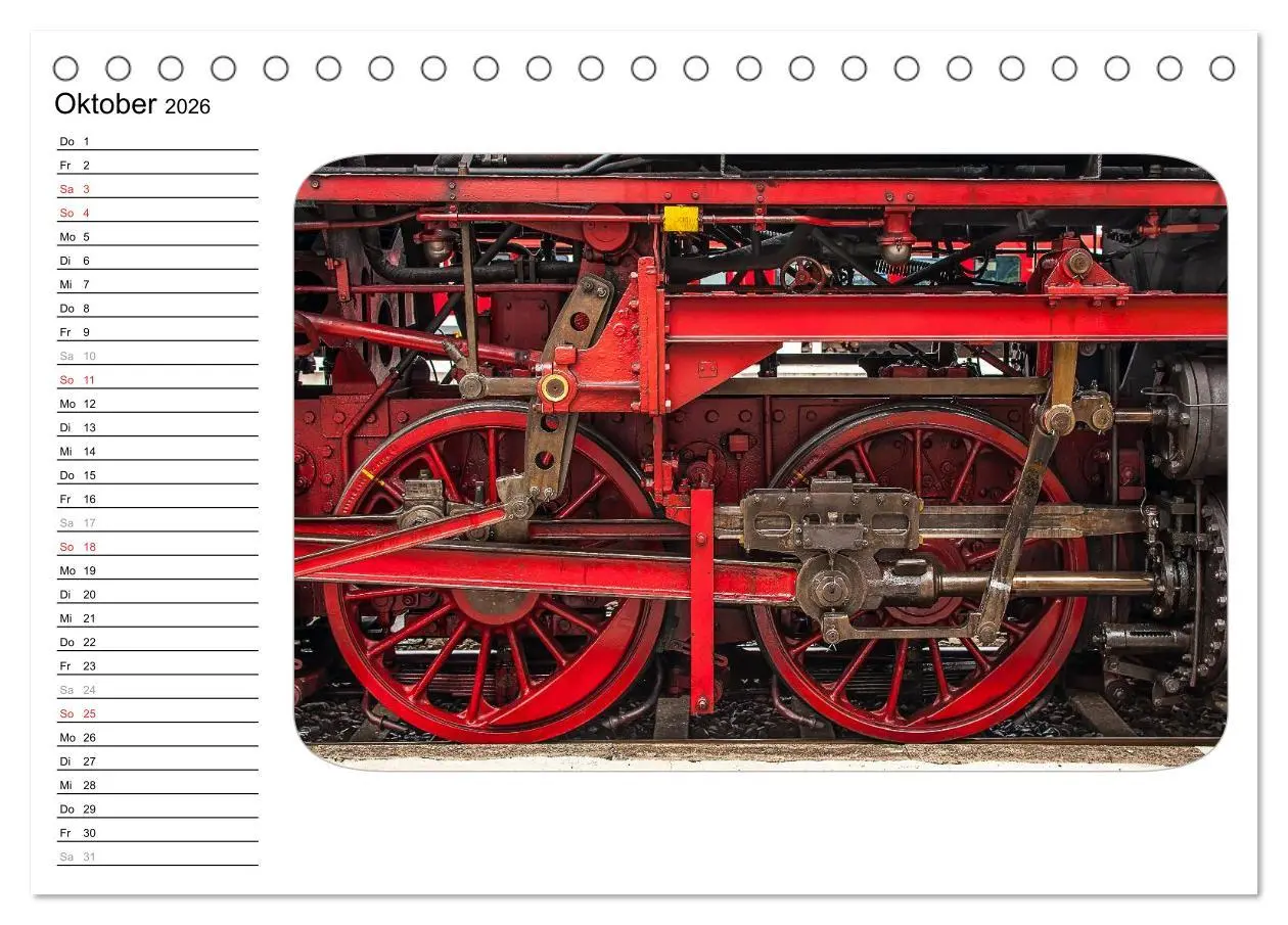 Bild: 9783457994580 | Unter Dampf - Dampflokromantik (Tischkalender 2026 DIN A5 quer),...
