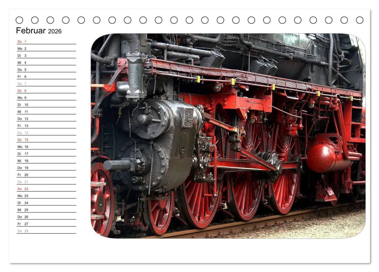 Bild: 9783457994580 | Unter Dampf - Dampflokromantik (Tischkalender 2026 DIN A5 quer),...