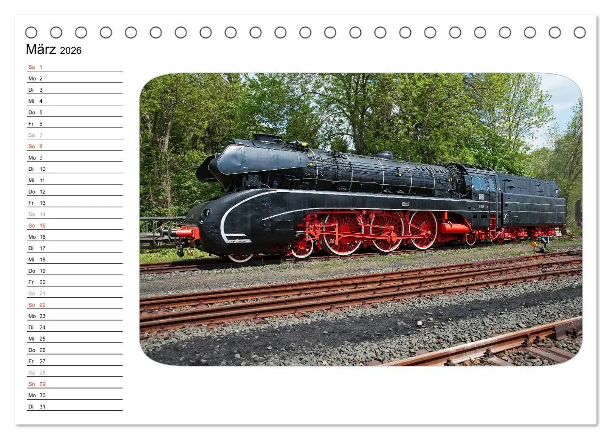 Bild: 9783457994580 | Unter Dampf - Dampflokromantik (Tischkalender 2026 DIN A5 quer),...
