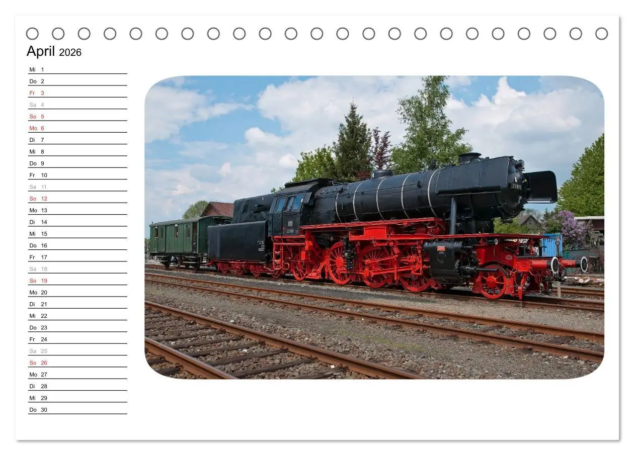 Bild: 9783457994580 | Unter Dampf - Dampflokromantik (Tischkalender 2026 DIN A5 quer),...