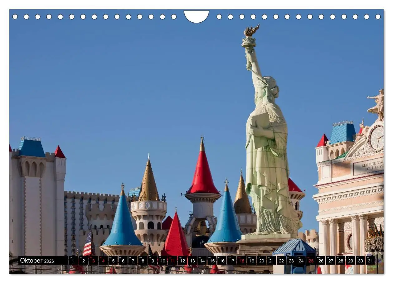 Bild: 9783516224580 | Las Vegas (Wandkalender 2026 DIN A4 quer), CALVENDO Monatskalender