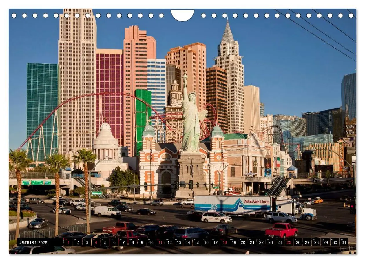 Bild: 9783516224580 | Las Vegas (Wandkalender 2026 DIN A4 quer), CALVENDO Monatskalender