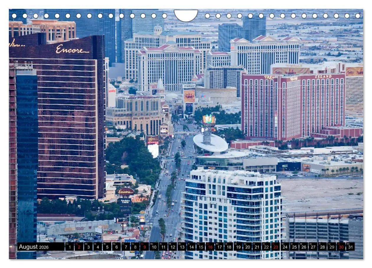 Bild: 9783516224580 | Las Vegas (Wandkalender 2026 DIN A4 quer), CALVENDO Monatskalender