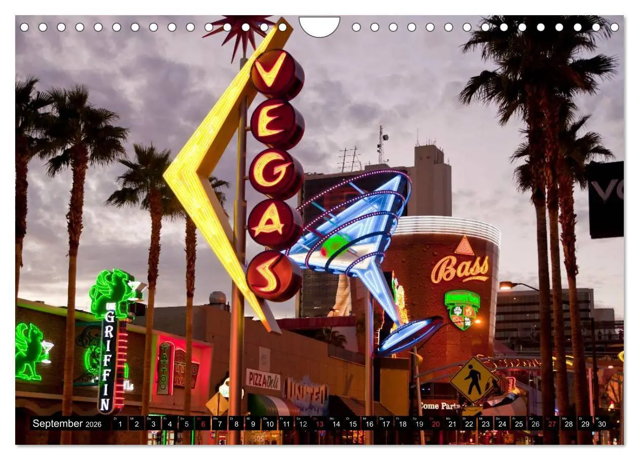 Bild: 9783516224580 | Las Vegas (Wandkalender 2026 DIN A4 quer), CALVENDO Monatskalender