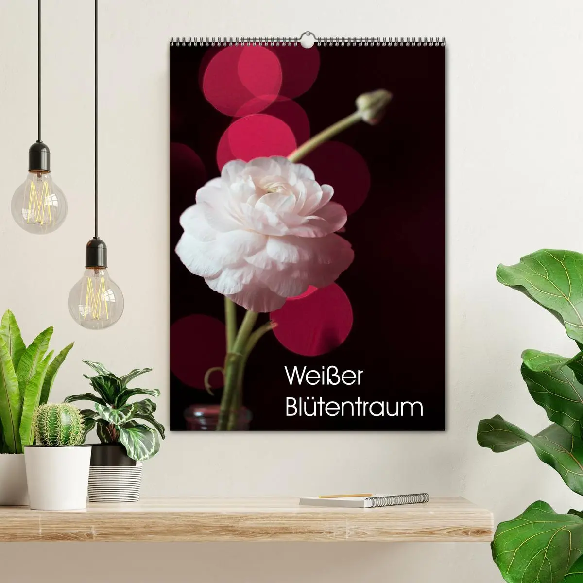 Bild: 9783516394580 | Weißer Blütentraum (Wandkalender 2026 DIN A2 hoch), CALVENDO...