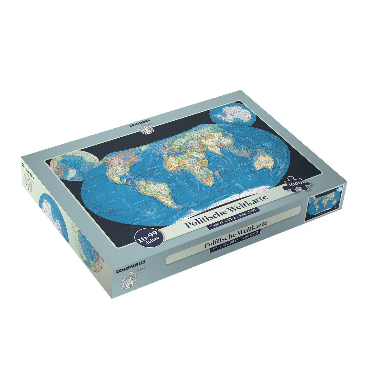 Cover: 9783690094580 | Die Politische Weltkarte als Puzzle | 1000 Puzzleteile | KG | Spiel