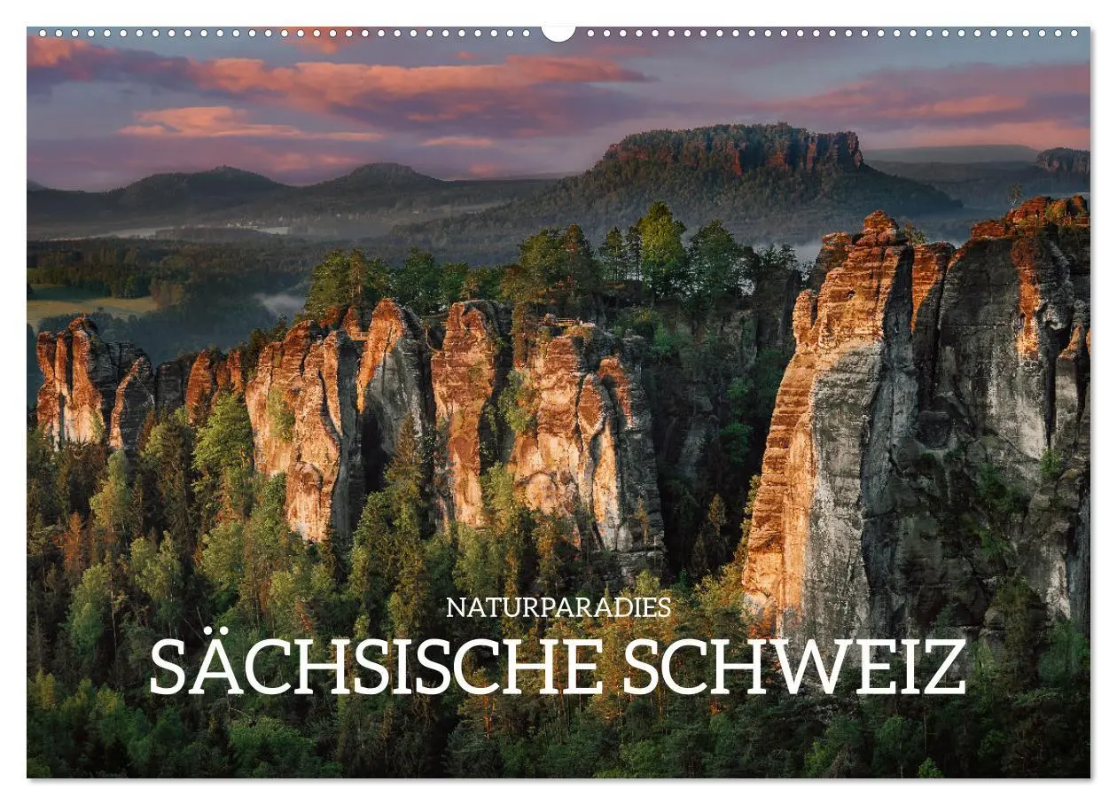 Cover: 9783457504680 | Naturparadies Sächsische Schweiz (Wandkalender 2026 DIN A2 quer),...