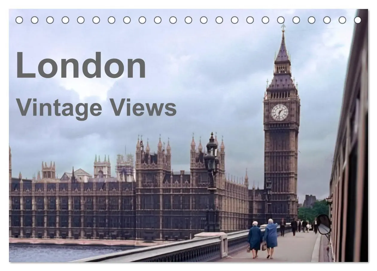 Cover: 9783457814680 | London - Vintage Views (Tischkalender 2026 DIN A5 quer), CALVENDO...