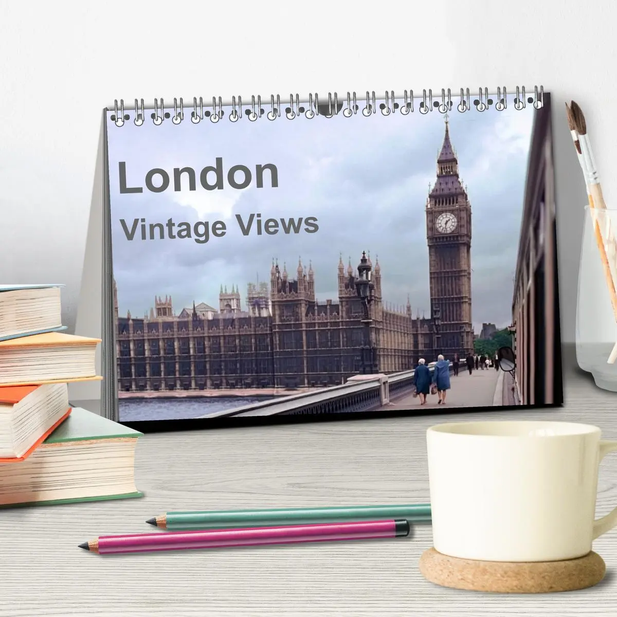 Bild: 9783457814680 | London - Vintage Views (Tischkalender 2026 DIN A5 quer), CALVENDO...