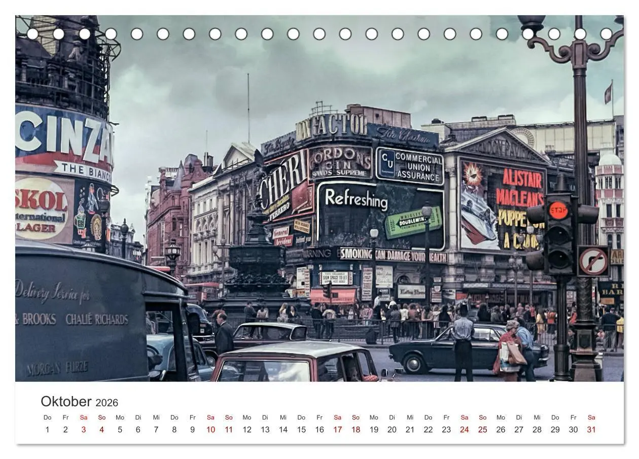 Bild: 9783457814680 | London - Vintage Views (Tischkalender 2026 DIN A5 quer), CALVENDO...