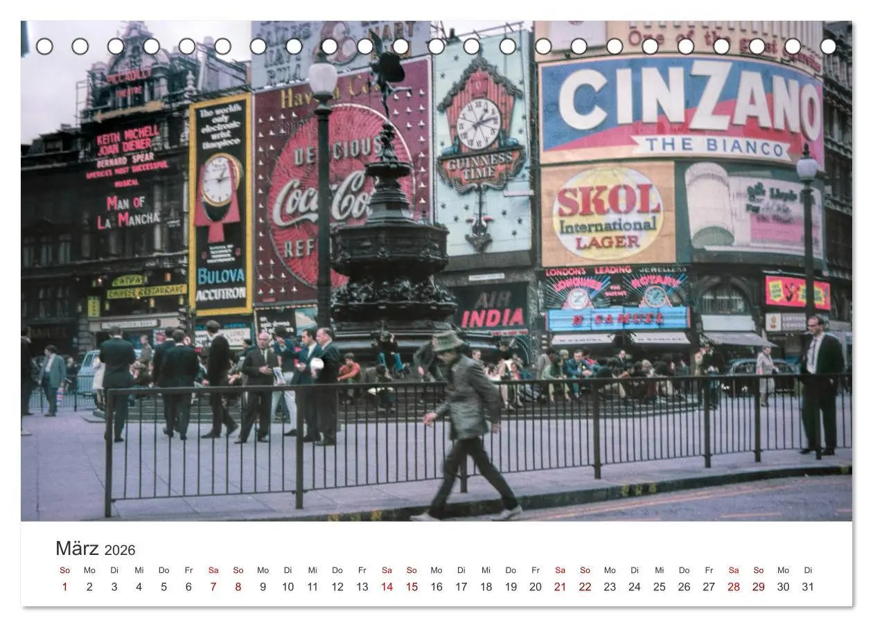Bild: 9783457814680 | London - Vintage Views (Tischkalender 2026 DIN A5 quer), CALVENDO...