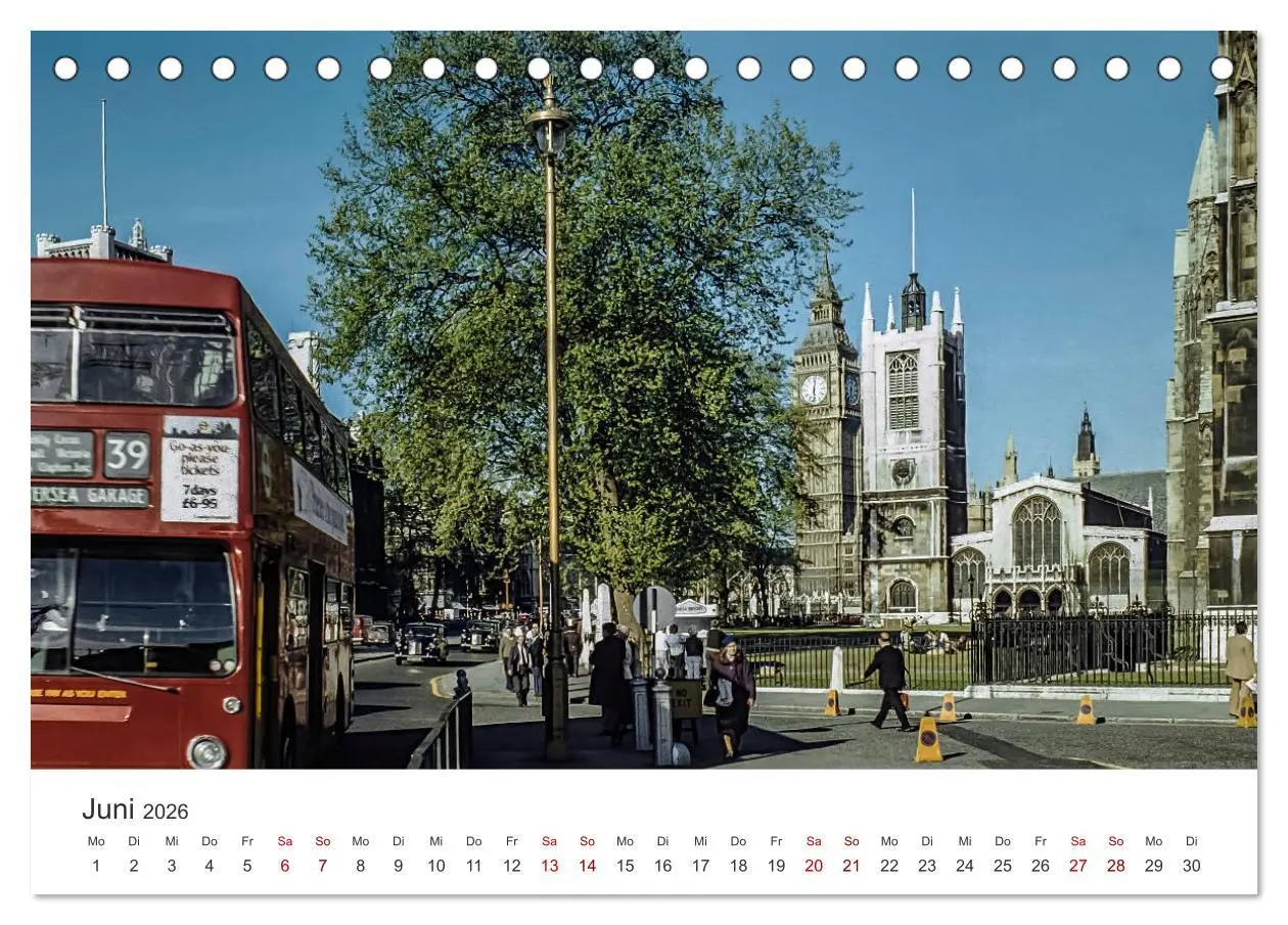 Bild: 9783457814680 | London - Vintage Views (Tischkalender 2026 DIN A5 quer), CALVENDO...