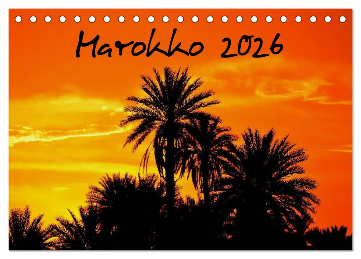 Cover: 9783516214680 | Marokko 2026 (Tischkalender 2026 DIN A5 quer), CALVENDO Monatskalender