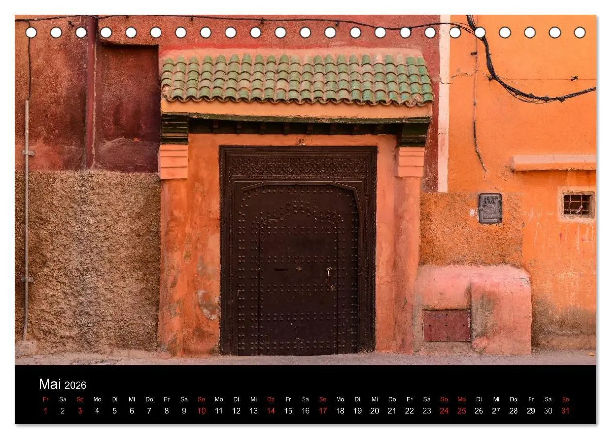 Bild: 9783516214680 | Marokko 2026 (Tischkalender 2026 DIN A5 quer), CALVENDO Monatskalender