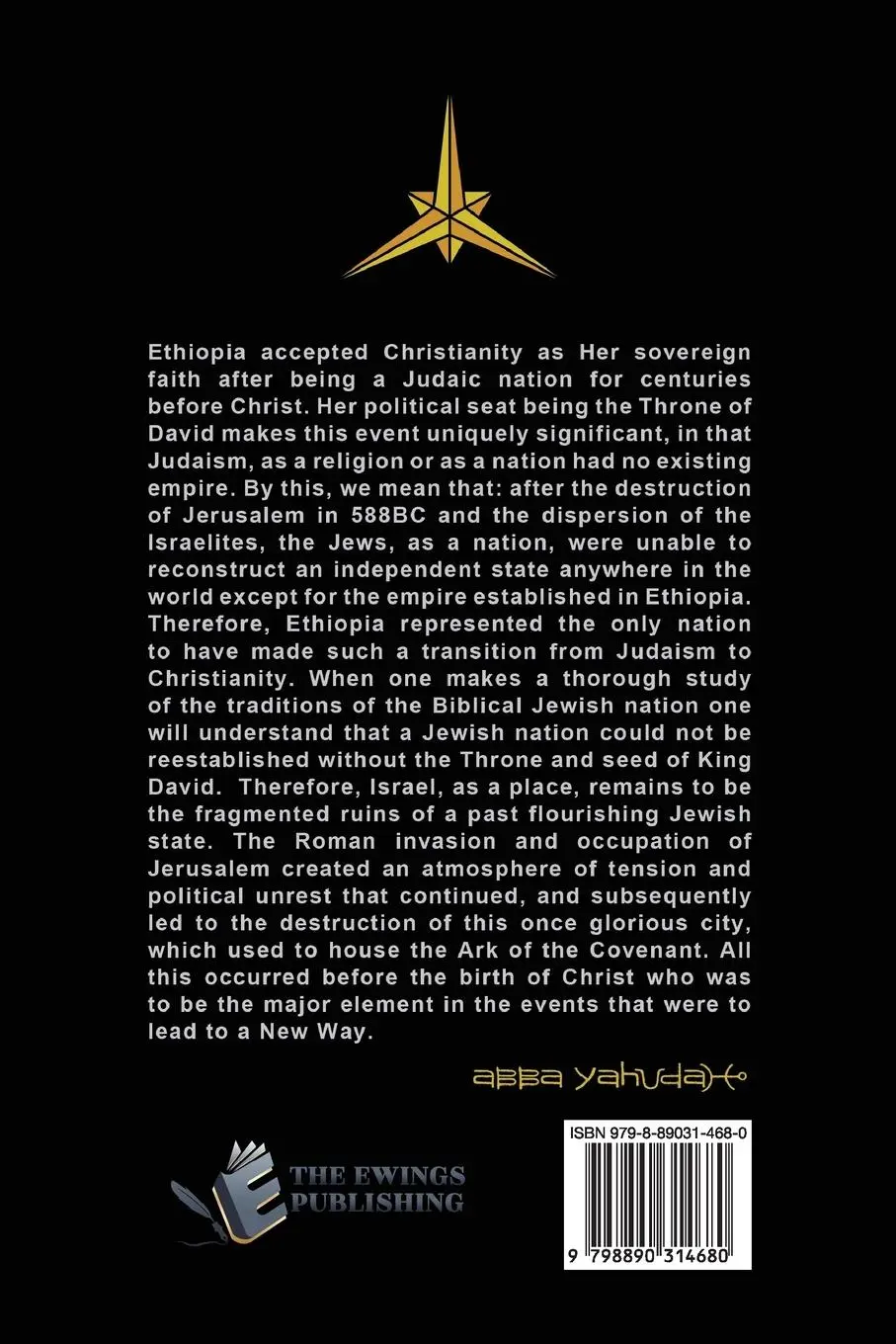 Rückseite: 9798890314680 | A Journey to the Roots of Rastafari | The Essene Nazarite Link | Buch