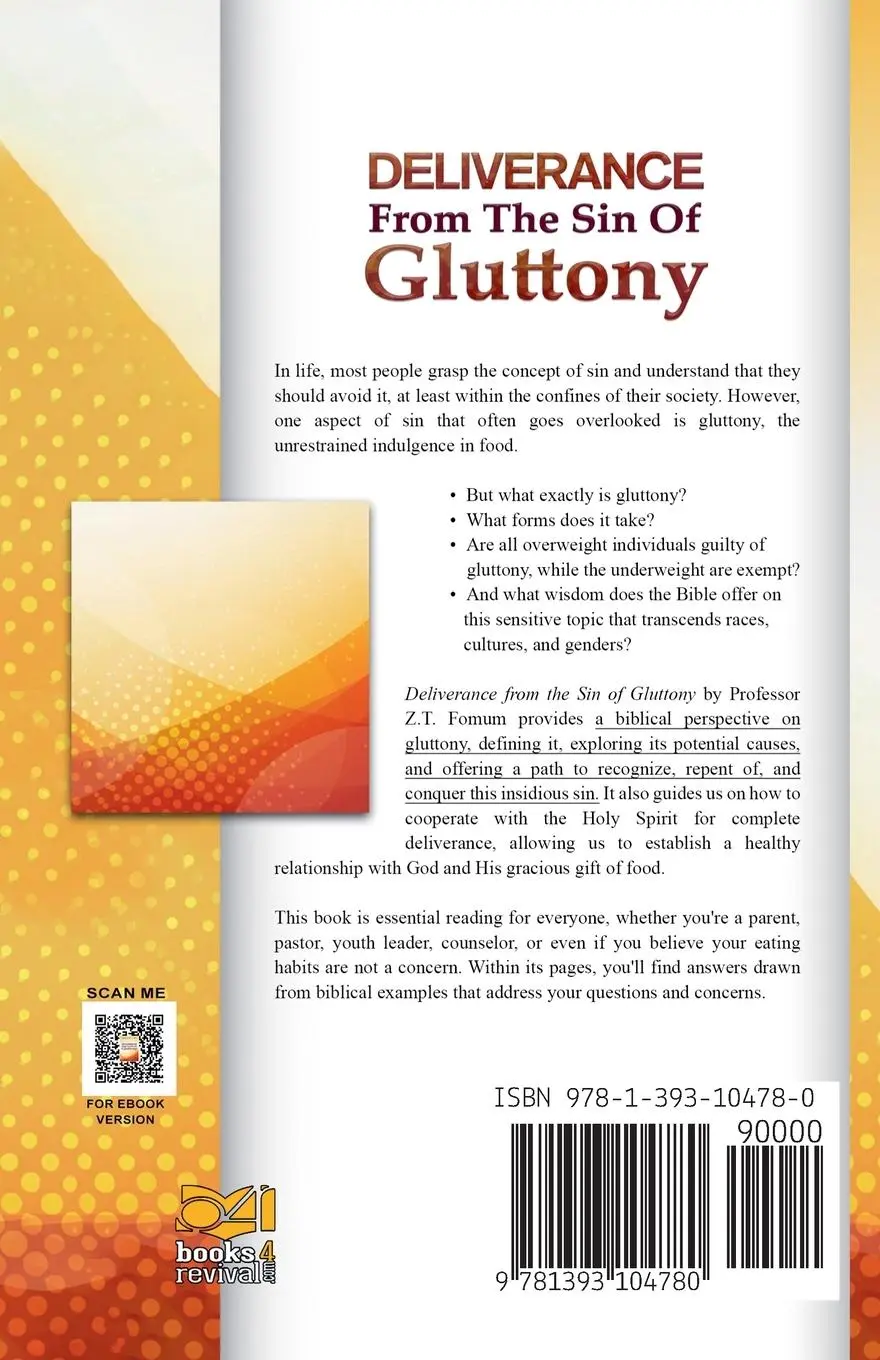 Rückseite: 9781393104780 | Deliverance From The Sin of Gluttony | Zacharias Tanee Fomum | Buch