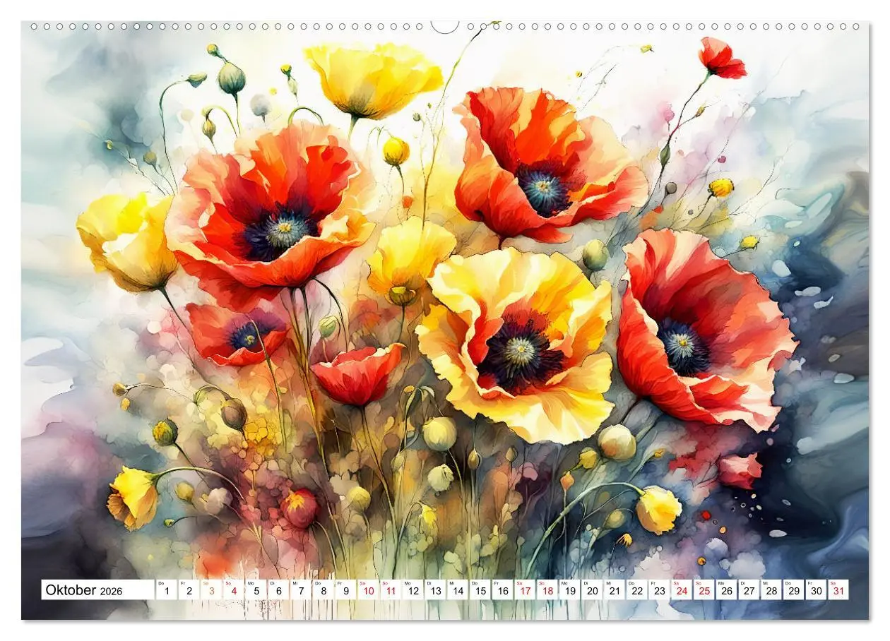 Bild: 9783457424780 | Blumenbuketts (Wandkalender 2026 DIN A2 quer), CALVENDO Monatskalender