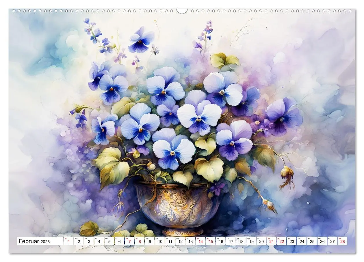 Bild: 9783457424780 | Blumenbuketts (Wandkalender 2026 DIN A2 quer), CALVENDO Monatskalender
