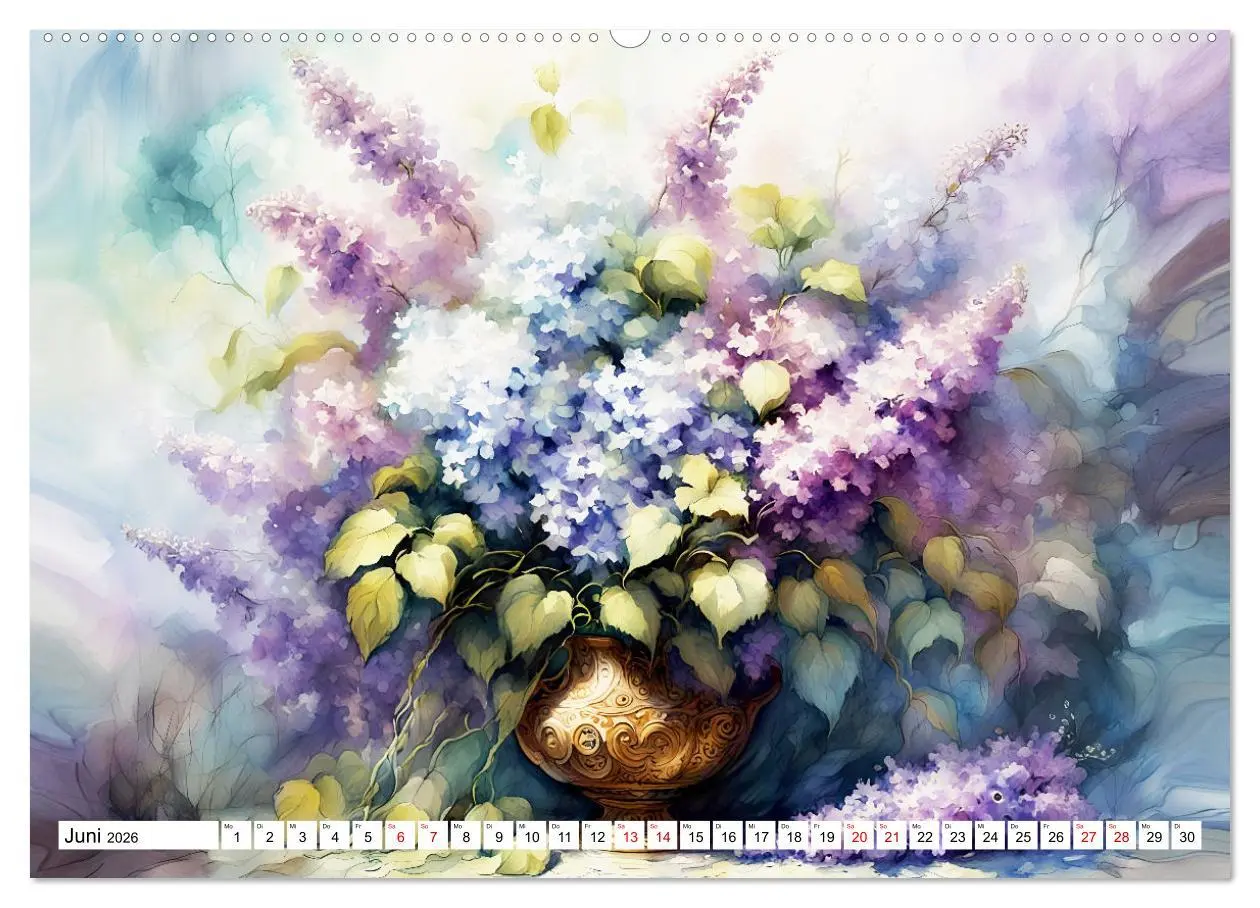 Bild: 9783457424780 | Blumenbuketts (Wandkalender 2026 DIN A2 quer), CALVENDO Monatskalender