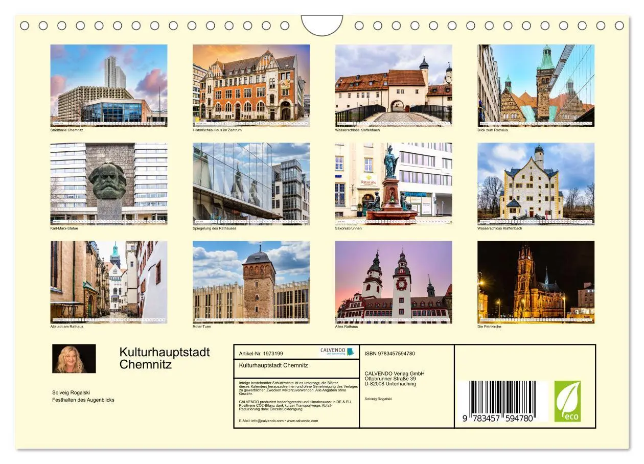 Bild: 9783457594780 | Kulturhauptstadt Chemnitz (Wandkalender 2026 DIN A4 quer), CALVENDO...