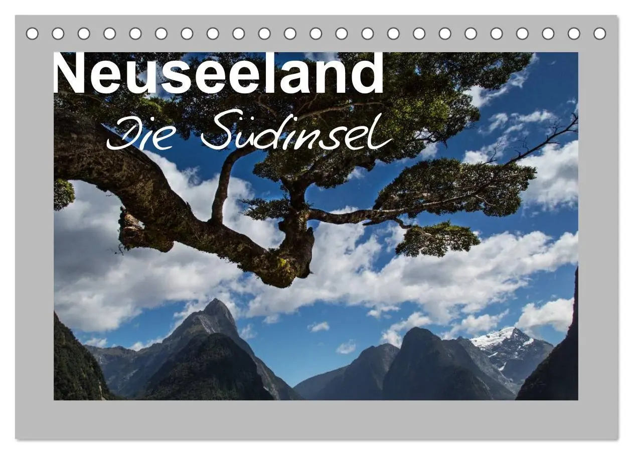 Cover: 9783516064780 | Neuseeland - Die Südinsel (Tischkalender 2026 DIN A5 quer),...