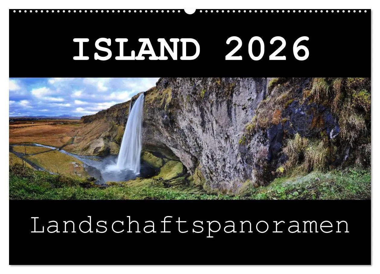 Cover: 9783516134780 | Island 2026 Landschaftspanoramen (Wandkalender 2026 DIN A2 quer),...