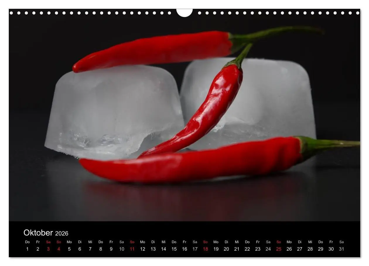 Bild: 9783516204780 | Hot Chili Küchen Kalender (Wandkalender 2026 DIN A3 quer), CALVENDO...