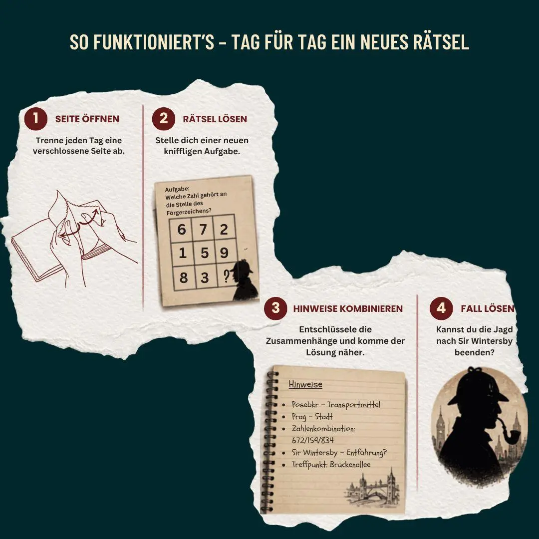Bild: 9783735854780 | 24 DAYS ESCAPE - Der Escape Room Adventskalender: Sherlock Holmes...