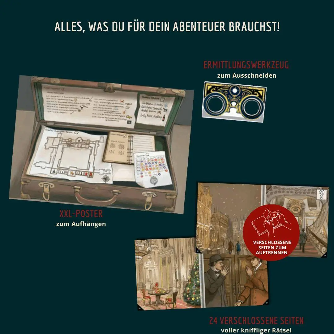 Bild: 9783735854780 | 24 DAYS ESCAPE - Der Escape Room Adventskalender: Sherlock Holmes...