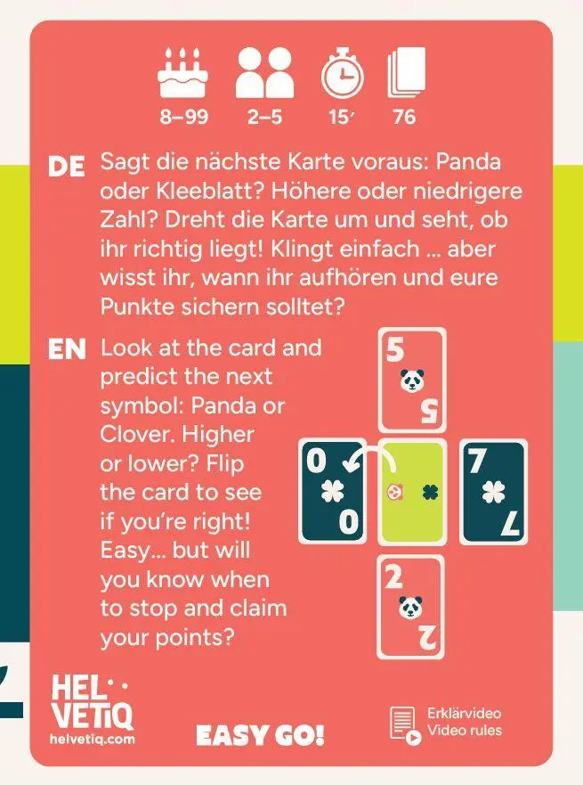 Rückseite: 7640139534880 | Panda Flip | Carsten Rohlfs (u. a.) | Spiel | Easy Go | Deutsch | 2026